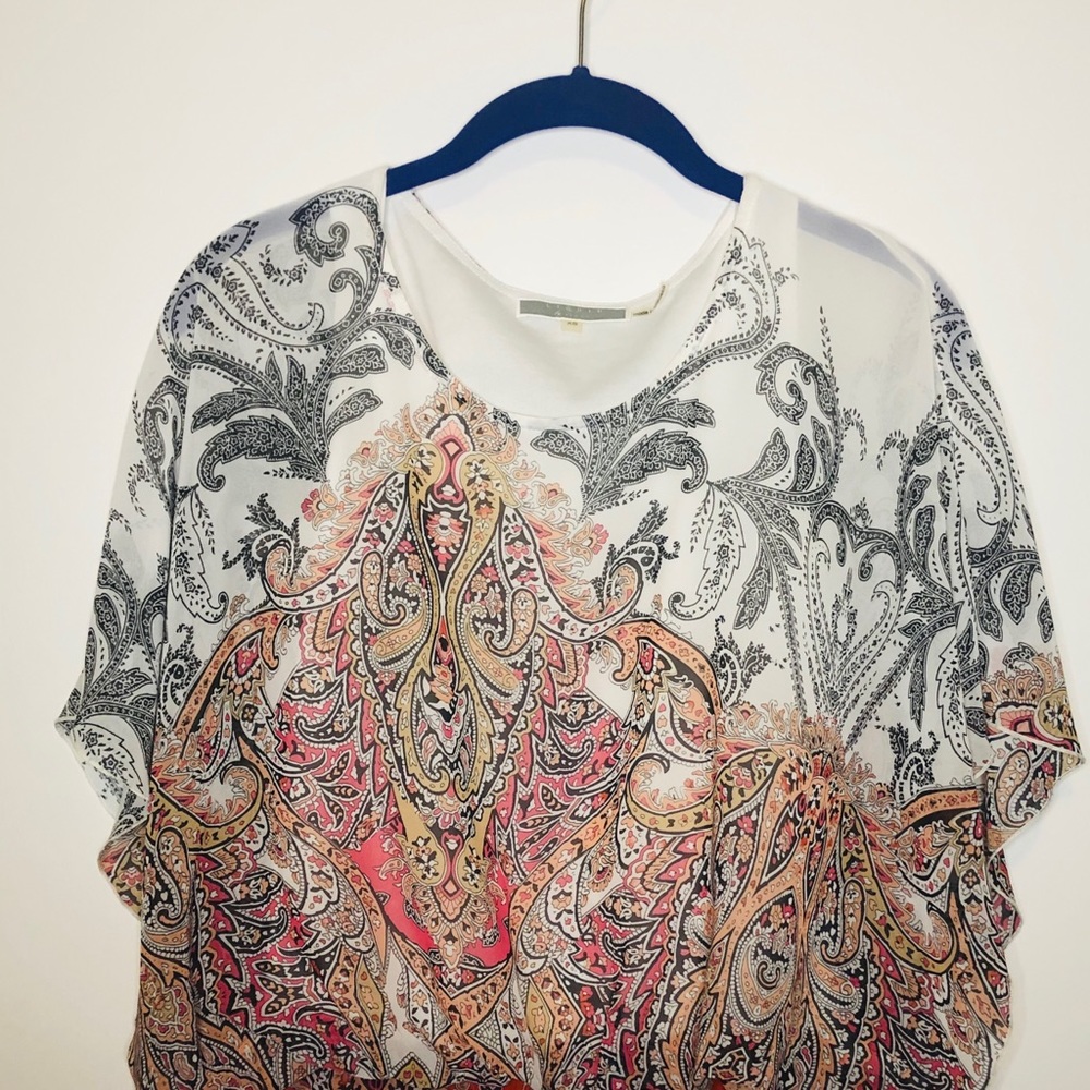 Liquid by Sioni Peplum Top